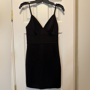 Express Black Dress with Spaghetti Straps